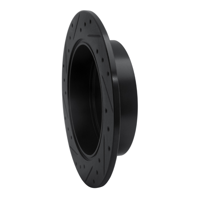 Mitsubishi Endeavor Brake Rotor (1) - Rear Right - DFC - Drilled & Slotted - Black - `04-`11