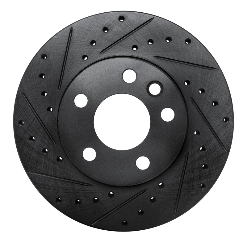 Volkswagen EuroVan Brake Rotor (1) - Front Left - DFC - Drilled & Slotted - Black - `96-`00