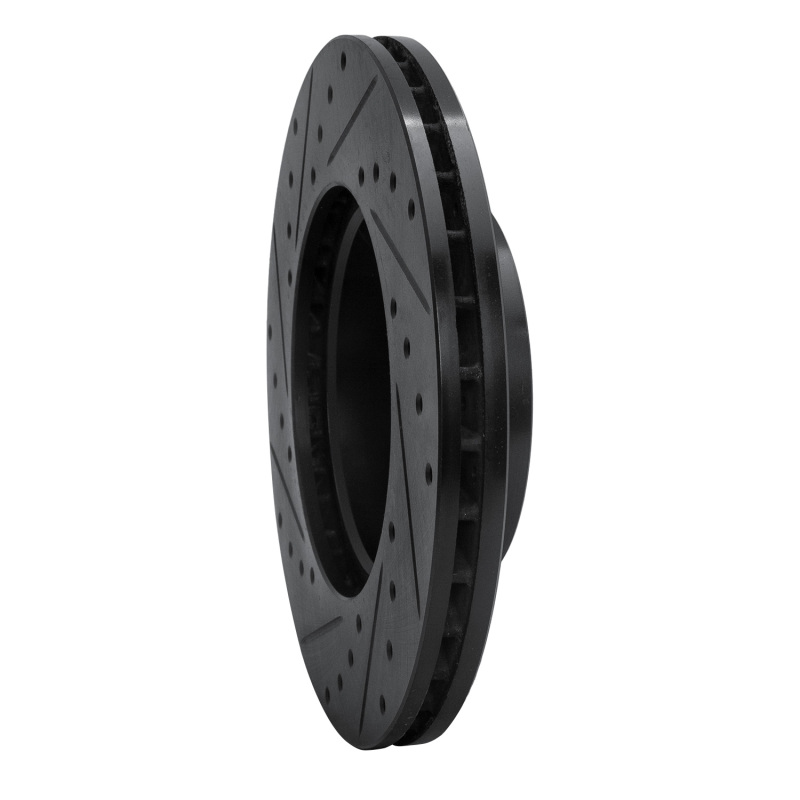 Volkswagen EuroVan Brake Rotor (1) - Front Right - DFC - Drilled & Slotted - Black - `96-`00