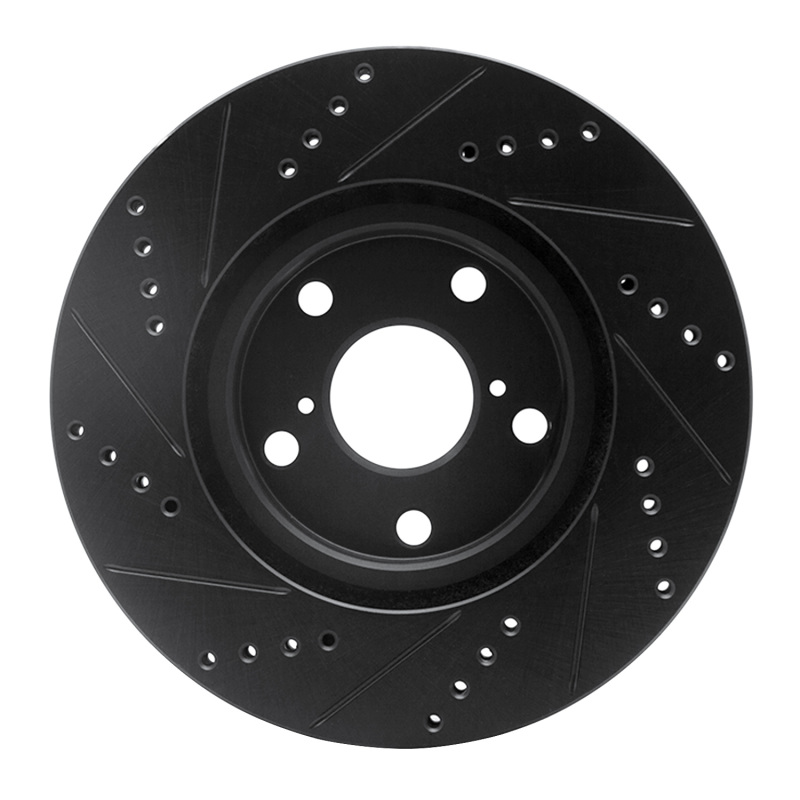 Lexus IS250 Brake Rotor (1) - Front - DFC - Drilled & Slotted - Black - `06-`15
