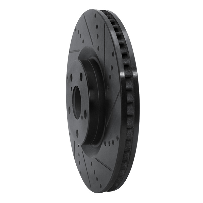 Lexus GS350 Brake Rotor (1) - Right Front - DFC - Drilled & Slotted - Black - `09-`11