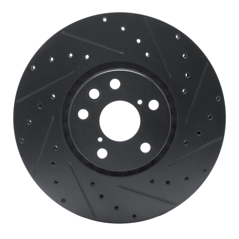 Lexus GS350 Brake Rotor (1) - Right Front - DFC - Drilled & Slotted - Black - `06-`20