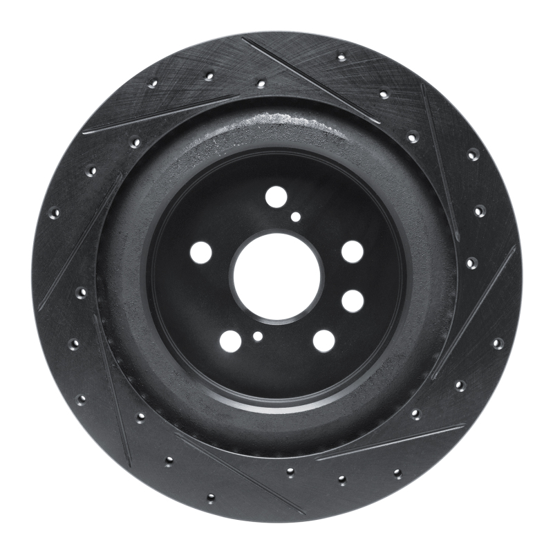 Lexus RX500h Brake Rotor (1) - Rear Left - DFC - Drilled & Slotted - Black - `20-`25