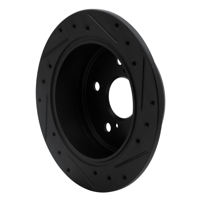 Lexus ES300 Brake Rotor (1) - Rear Left - DFC - Drilled & Slotted - Black - `92-`03