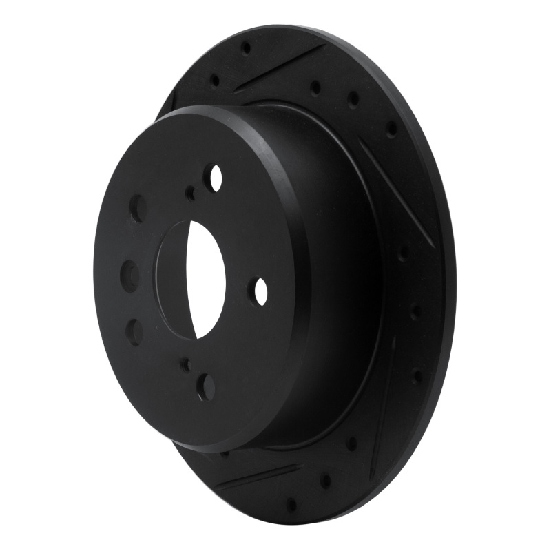 Lexus ES300 Brake Rotor (1) - Rear Left - DFC - Drilled & Slotted - Black - `92-`03