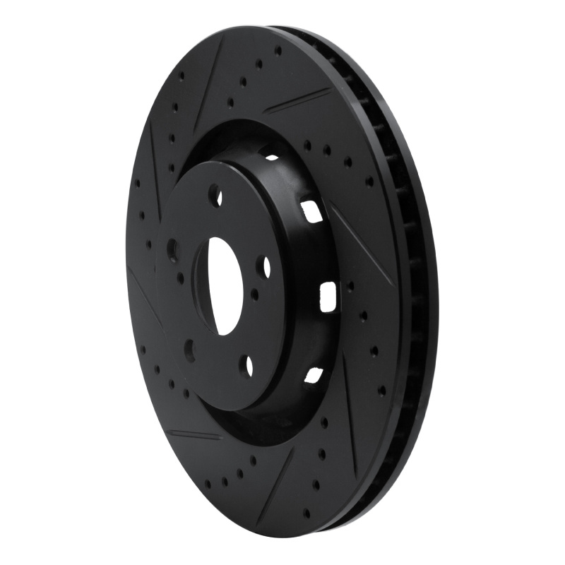 Toyota Venza Brake Rotor (1) - Front Left - DFC - Drilled & Slotted - Black - `09-`15