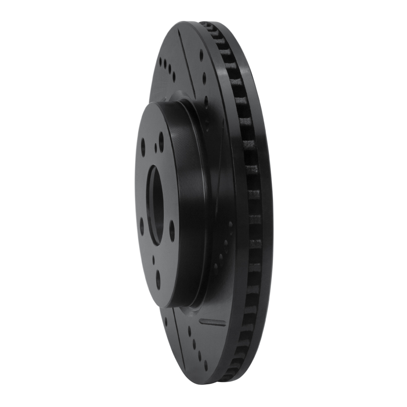 Lexus HS250H Brake Rotor (1) - Front Right - DFC - Drilled & Slotted - Black - `06-`18