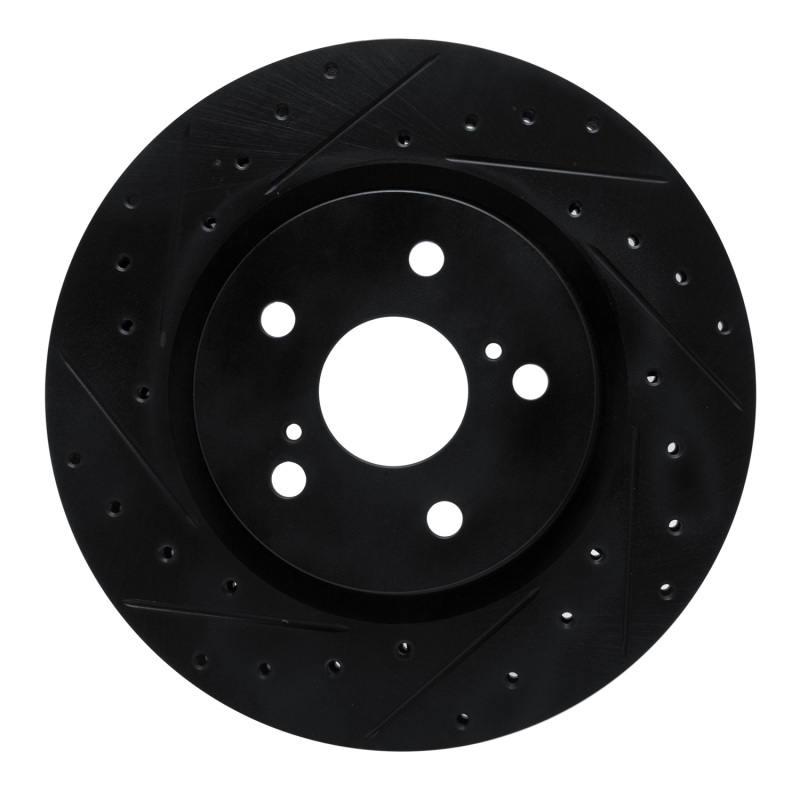 Lexus UX300h Brake Rotor (1) - Front Left - DFC - Drilled & Slotted - Black - `18-`25