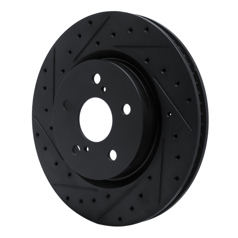 Lexus UX300h Brake Rotor (1) - Front Left - DFC - Drilled & Slotted - Black - `18-`25