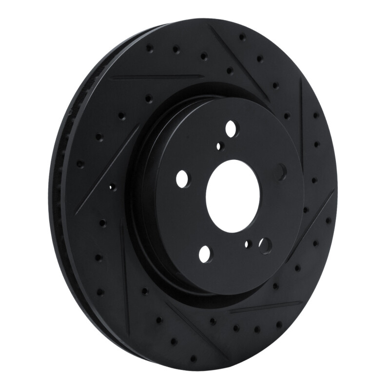 Lexus UX200 Brake Rotor (1) - Front Right - DFC - Drilled & Slotted - Black - `18-`25