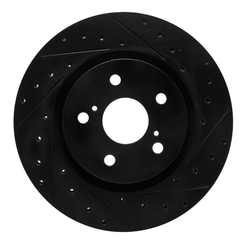 Lexus UX200 Brake Rotor (1) - Front Right - DFC - Drilled & Slotted - Black - `18-`25