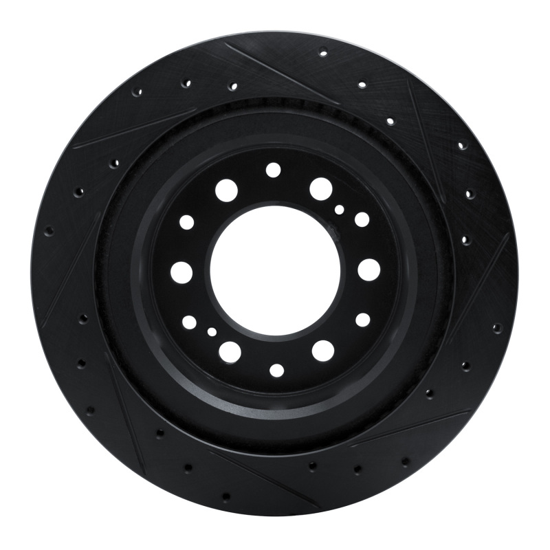 Lexus GX550 Brake Rotor (1) - Rear Left - DFC - Drilled & Slotted - Black - `22-`25