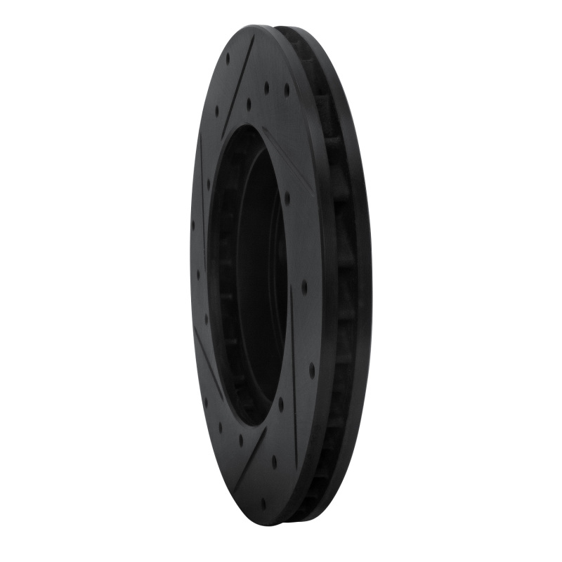 Mazda 626 Brake Rotor (1) - Front Right - DFC - Drilled & Slotted - Black - `92-`03