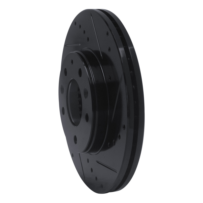 Mazda 6 Brake Rotor (1) - Front Right - DFC - Drilled & Slotted - Black - `03-`05