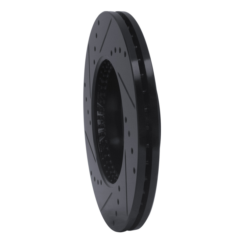 Mazda 6 Brake Rotor (1) - Front Right - DFC - Drilled & Slotted - Black - `03-`05