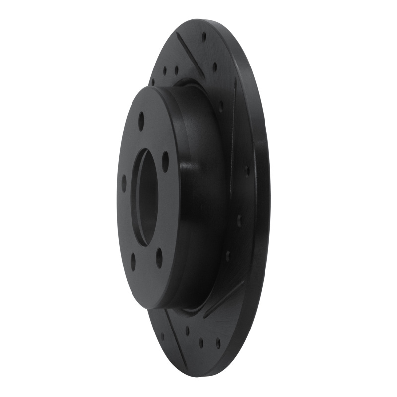 Mazda 3 Brake Rotor (1) - Rear Right - DFC - Drilled & Slotted - Black - `04-`13