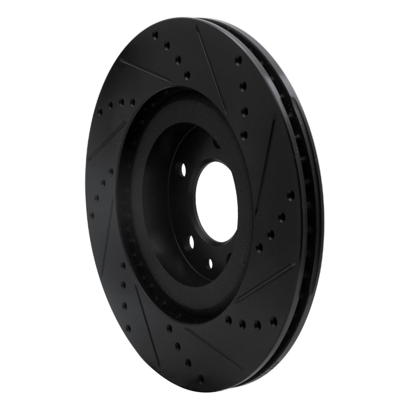 Mazda RX-8 Brake Rotor (1) - Front Left - DFC - Drilled & Slotted - Black - `04-`11