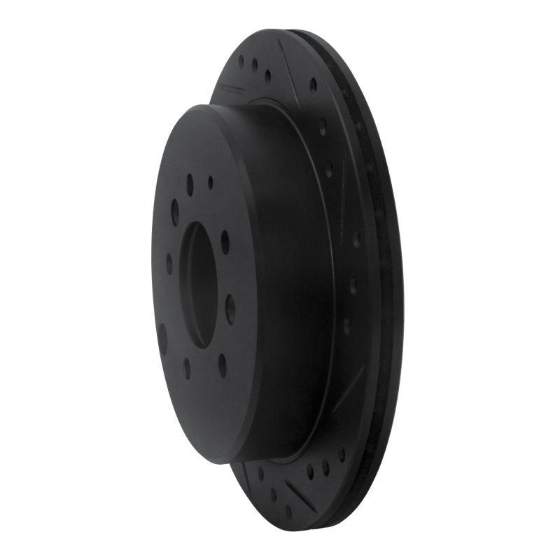 Mazda MPV Brake Rotor (1) - Rear Right - DFC - Drilled & Slotted - Black - `92-`06