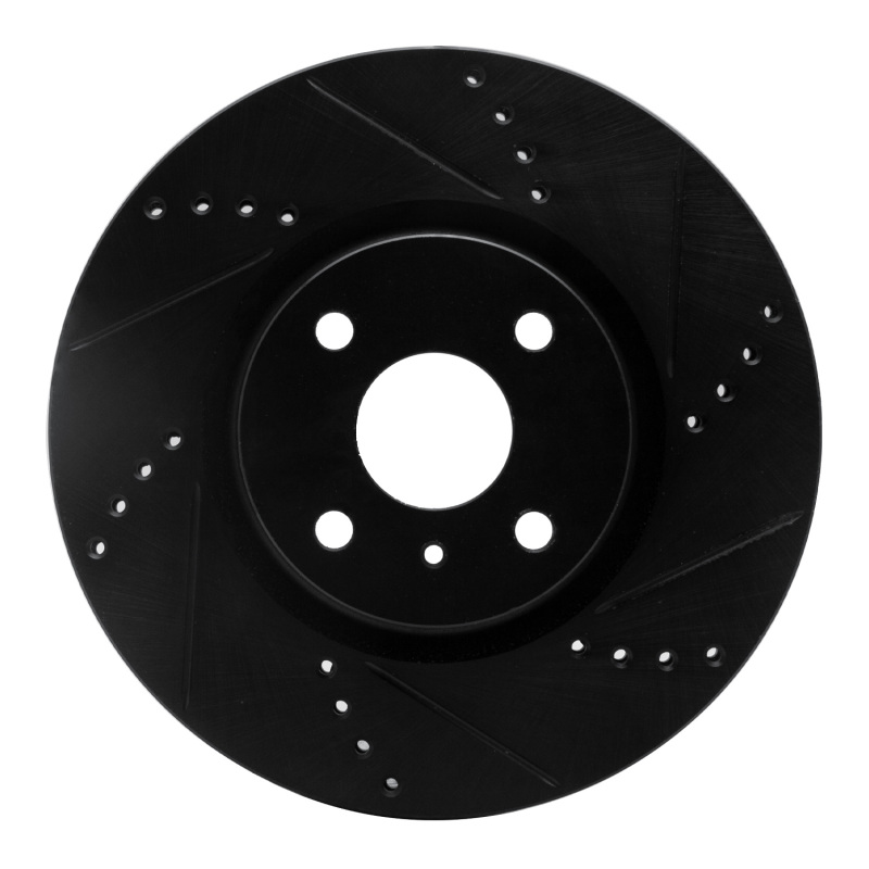 Mazda MX-5 Miata Brake Rotor (1) - Front Right - DFC - Drilled & Slotted - Black - `16-`25