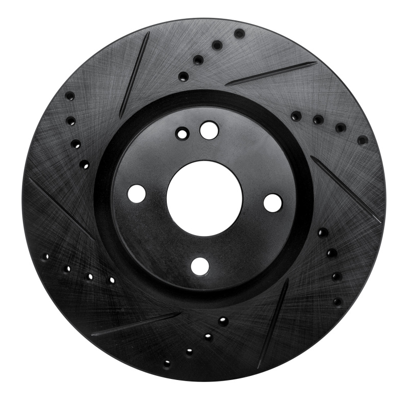 Mazda MX-5 Miata Brake Rotor (1) - Front Left - DFC - Drilled & Slotted - Black - `16-`25