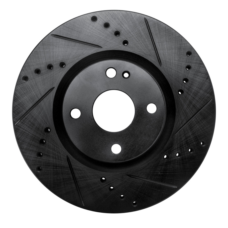 Mazda MX-5 Miata Brake Rotor (1) - Front Right - DFC - Drilled & Slotted - Black - `16-`25