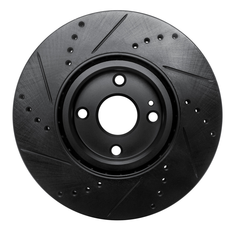 Mazda MX-5 Miata Brake Rotor (1) - Front Right - DFC - Drilled & Slotted - Black - `16-`25