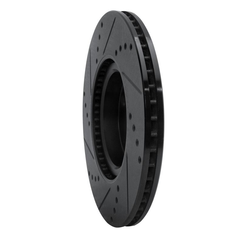 Mazda MX-5 Miata Brake Rotor (1) - Front Right - DFC - Drilled & Slotted - Black - `16-`25