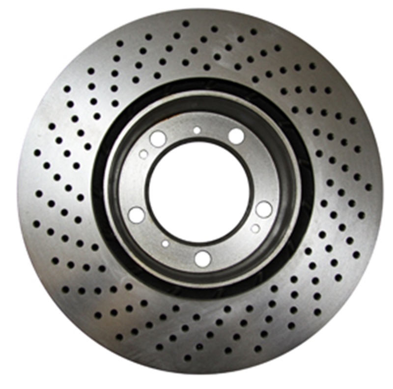 Toyota Prius Brake Pads + Rotors - Front - DFC - Drill & Slot Rotors + 4000 HybriDynamic Pads - Silver - `04-`09