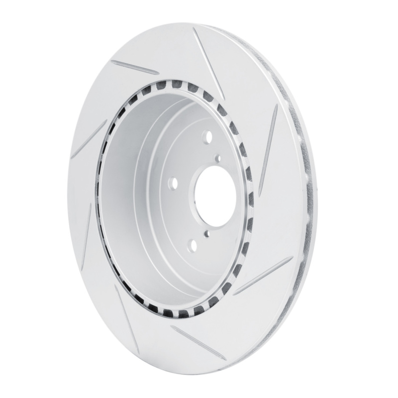 Subaru Impreza Brake Rotor (1) - Rear Left - DFC - Geoperf Slotted - `05-`07