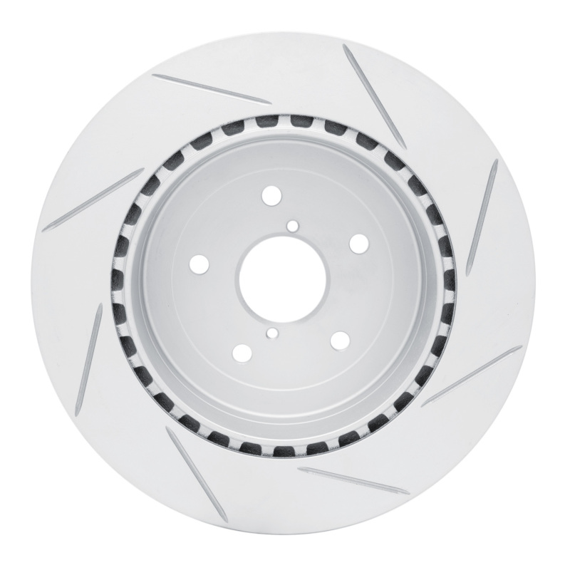 Subaru Impreza Brake Rotor (1) - Rear Left - DFC - Geoperf Slotted - `05-`07