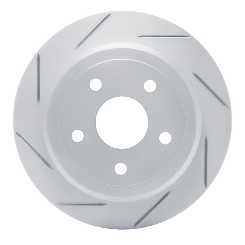 Jeep Wrangler Brake Rotor (1) - Rear Left - DFC - Slotted Geoperformance - `07-`18