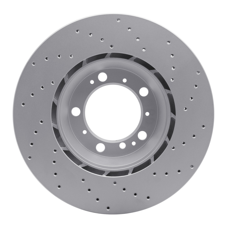 Porsche 911 Brake Rotor (1) - Right Rear - DFC - Drilled Geoperformance - `99-`23