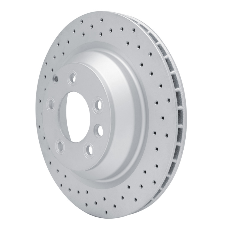Porsche Cayenne Brake Rotor (1) - Rear Left - DFC - Geoperformance Drilled - `05-`18