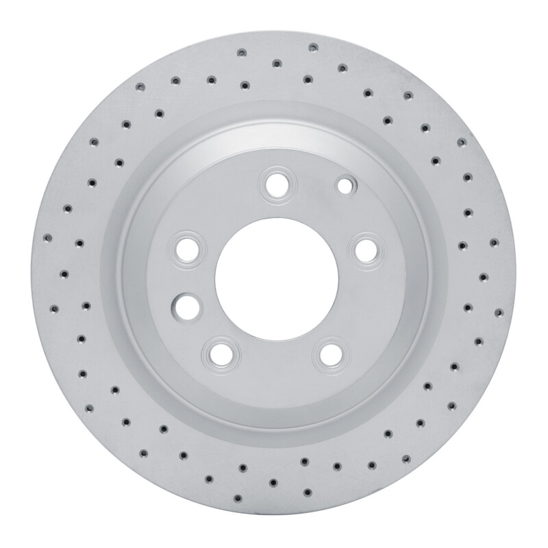 Porsche Cayenne Brake Rotor (1) - Rear Right - DFC - Drilled Geoperformance - `05-`18