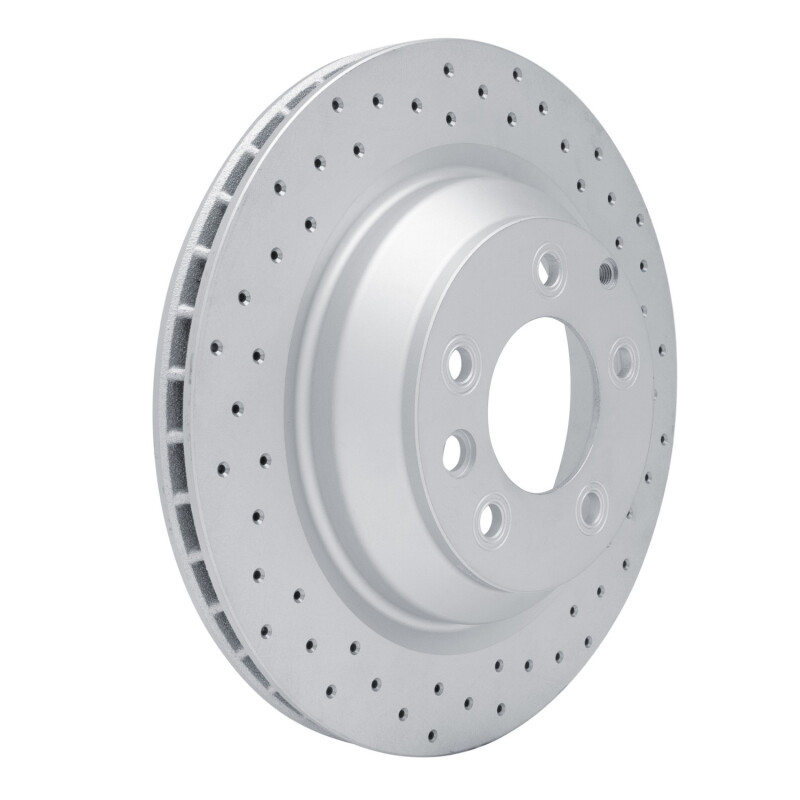 Porsche Cayenne Brake Rotor (1) - Rear Right - DFC - Drilled Geoperformance - `05-`18