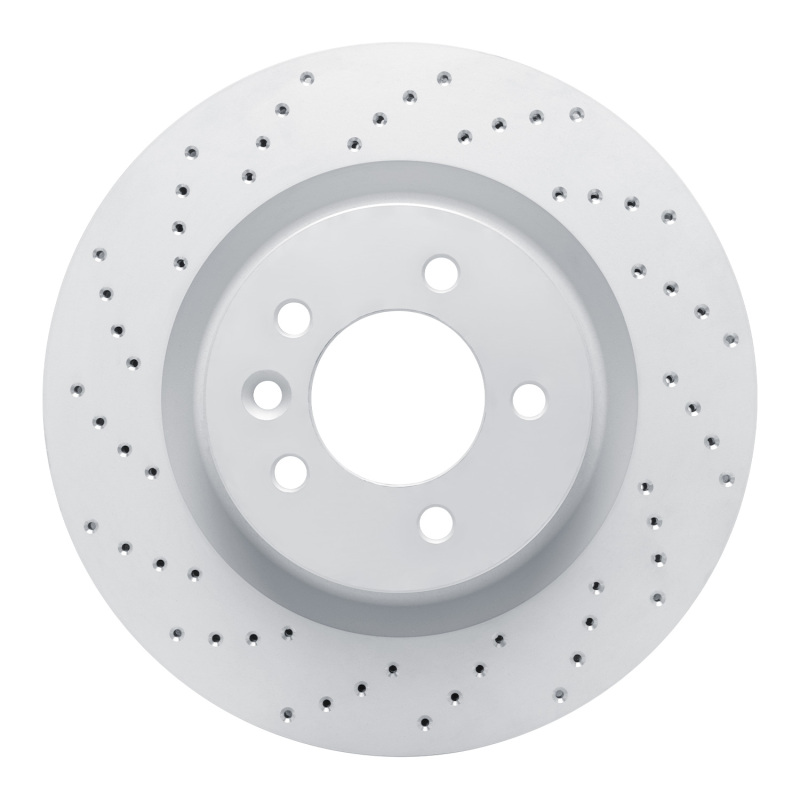 Land Rover LR3 Brake Rotor (1) - Front Left - DFC - Drilled Geoperformance - `05-`09