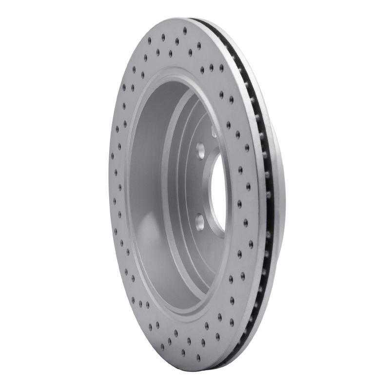 Land Rover LR3 Brake Rotor (1) - Rear Right - DFC - Drilled Geoperformance - `05-`07