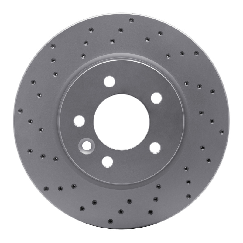 Land Rover LR3 Brake Rotor (1) - Front Right - DFC - Geoperformance Drilled - `05-`07