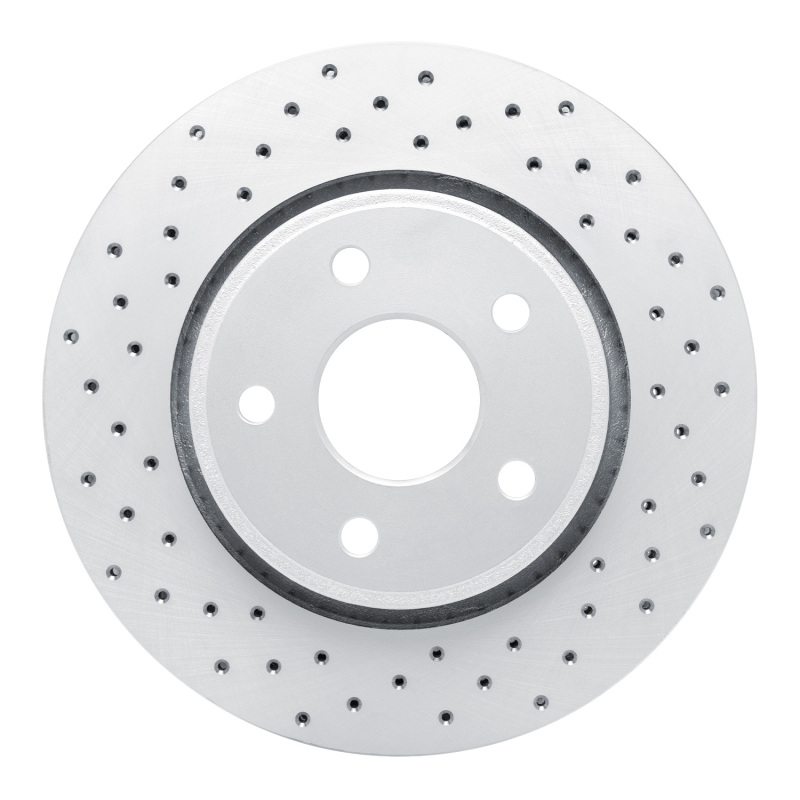 Jeep Grand Cherokee Brake Rotor (1) - Front Left - DFC - Drilled Geoperformance - `05-`10