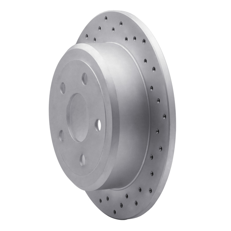 Jeep Wrangler Brake Rotor (1) - Rear Left - DFC - Drilled Geoperformance - `07-`18