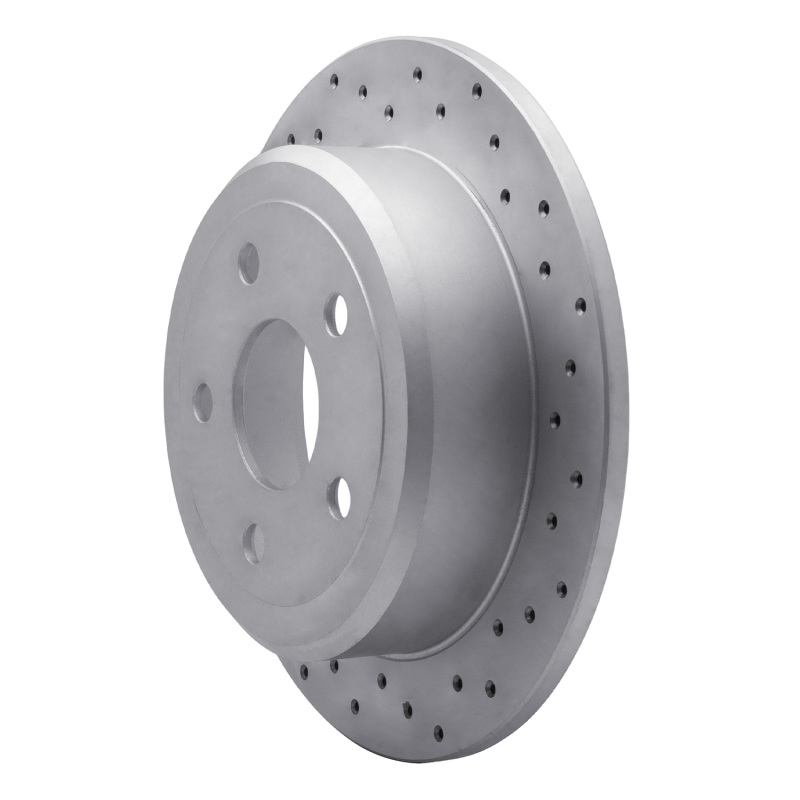 Jeep Wrangler Brake Rotor (1) - Rear Right - DFC - Drilled Geoperformance - `07-`18