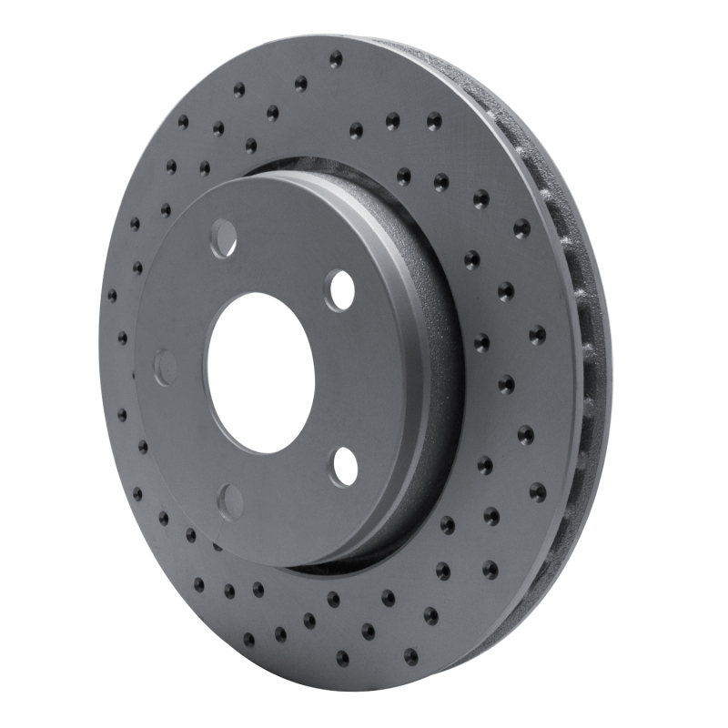 Jeep Wrangler Brake Rotor (1) - Front Left - DFC - Drilled Geoperformance - `07-`18