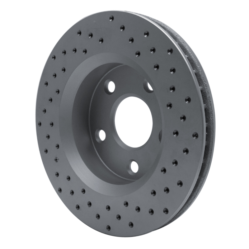 Jeep Wrangler Brake Rotor (1) - Front Left - DFC - Drilled Geoperformance - `07-`18