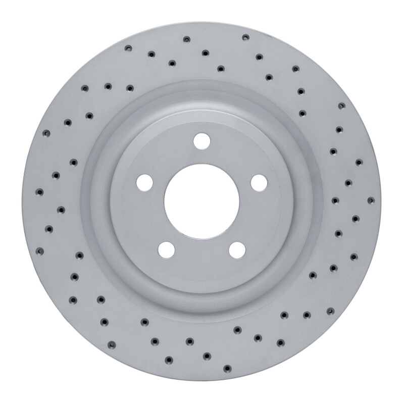 Ford Police Interceptor Utility Brake Rotor (1) - Rear Right - DFC - Drilled Geoperformance - `20-`26