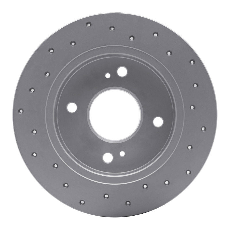Infiniti G20 Brake Rotor (1) - Rear Left - DFC - Drilled Geoperformance - `90-`06