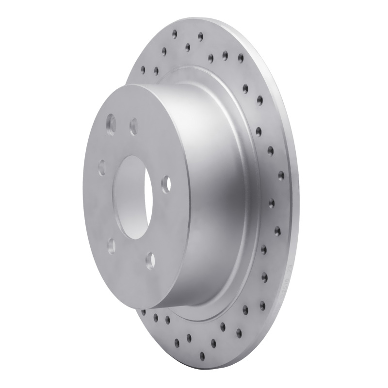Nissan Altima Brake Rotor (1) - Rear Left - DFC - Drilled Geoperformance - `02-`25