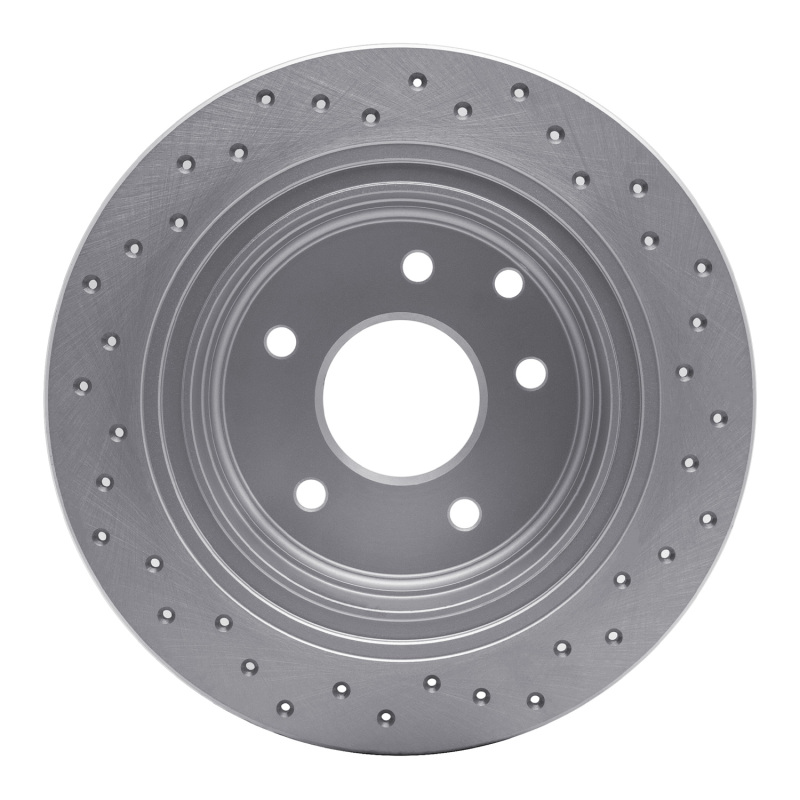 Nissan Altima Brake Rotor (1) - Rear Left - DFC - Drilled Geoperformance - `02-`25