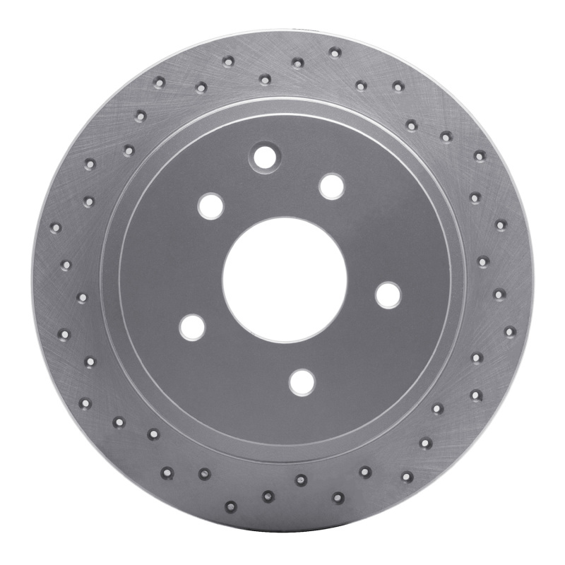 Nissan Altima Brake Rotor (1) - Rear Left - DFC - Drilled Geoperformance - `02-`25