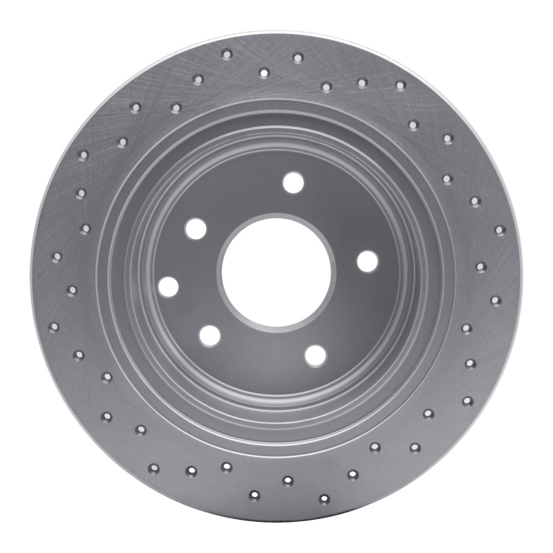 Nissan Juke Brake Rotor (1) - Rear Right - DFC - Drilled Geoperformance - `02-`25