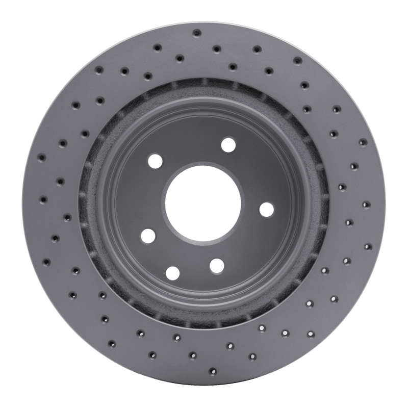 Infiniti G35 Brake Rotor (1) - Rear Left - DFC - Drilled Geoperformance - `05-`25